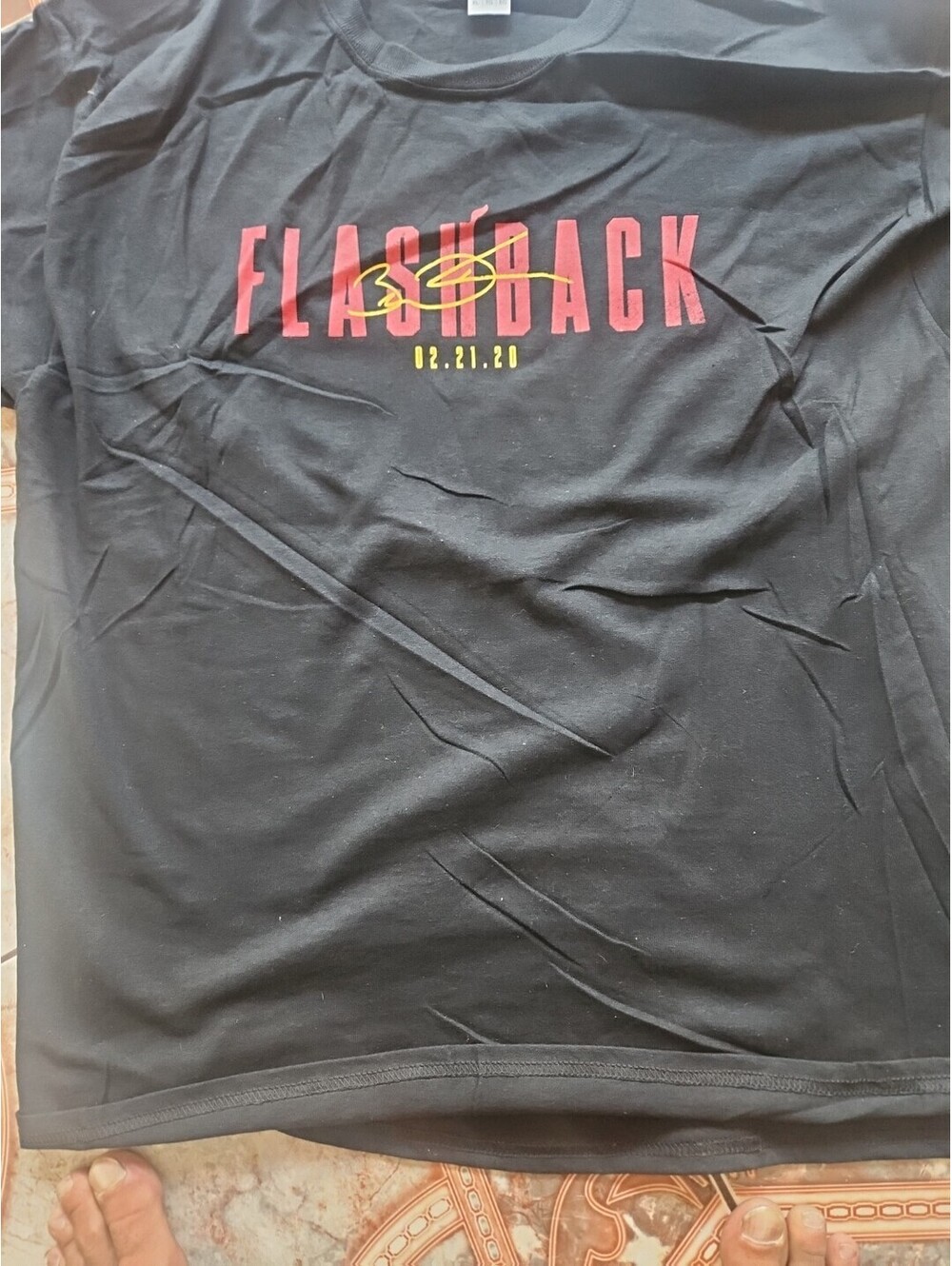 Dwayne Wade Miami Heat Flashback Retirement Commemorative Black Shirt / Size XL